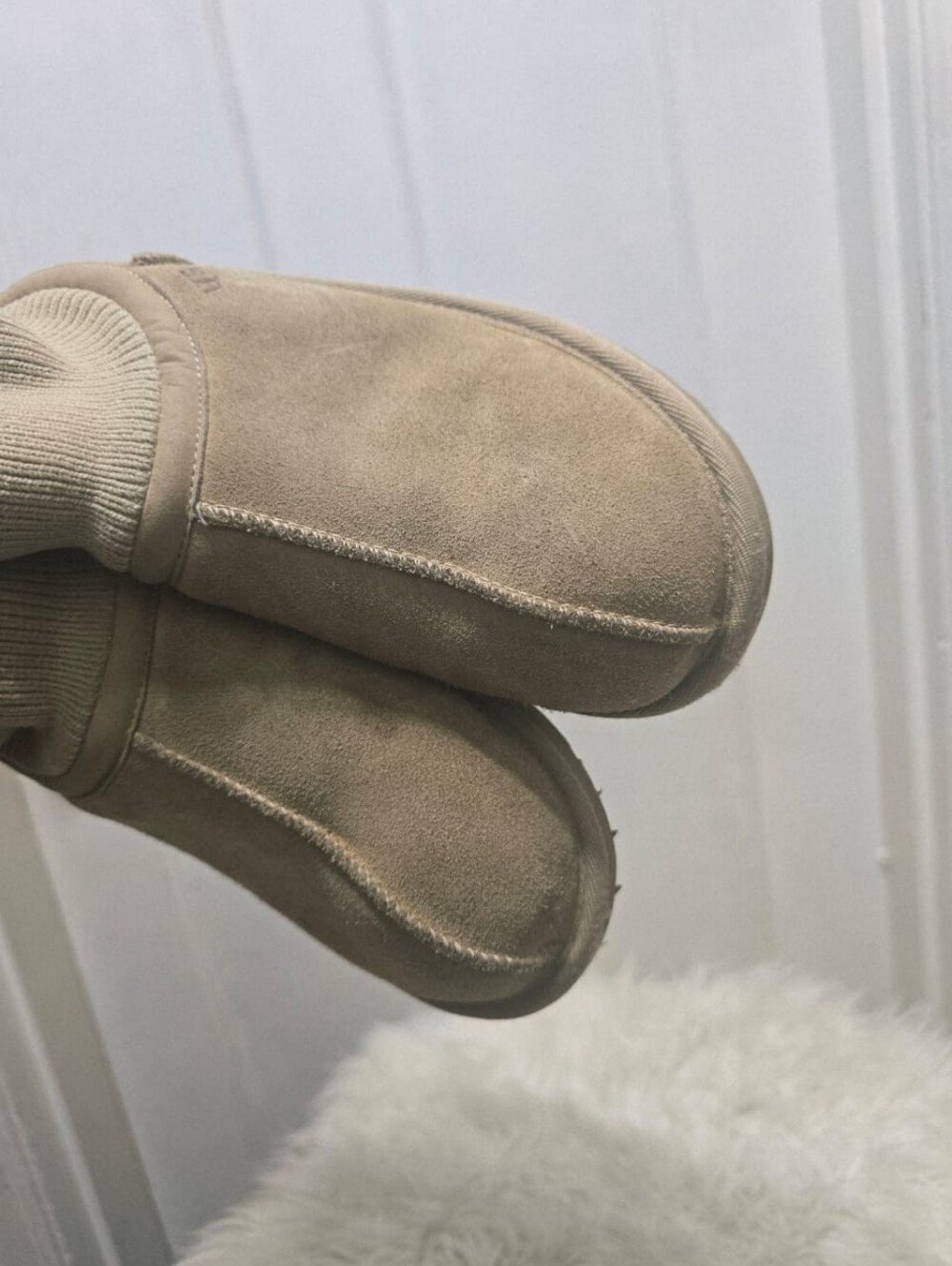 UGG CLASSIC ULTRA STRETCH CUFF Chocolate color Size 5 - Picture 4 of 9